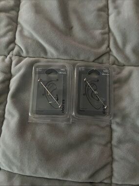 Claire's Silver Titanium Industrial Barbell Piercing Set - 14G